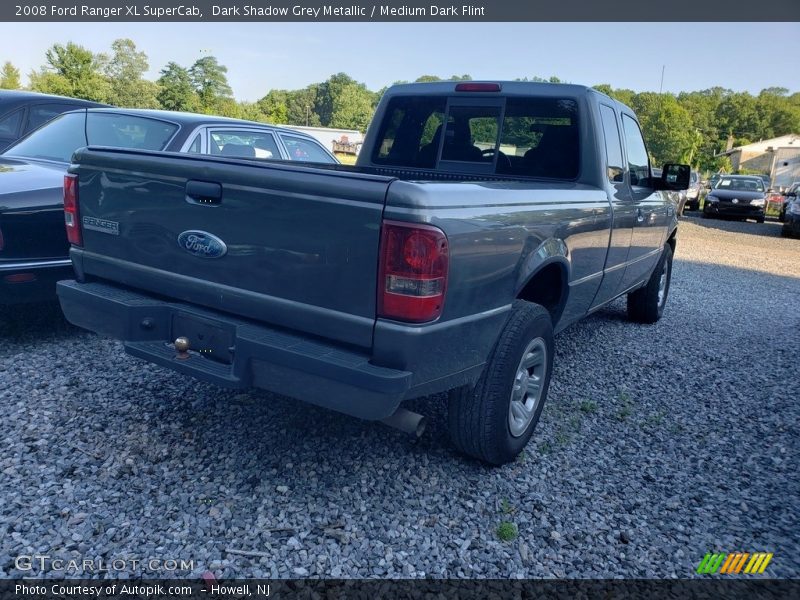 Dark Shadow Grey Metallic / Medium Dark Flint 2008 Ford Ranger XL SuperCab