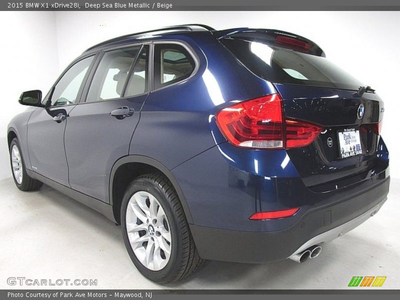 Deep Sea Blue Metallic / Beige 2015 BMW X1 xDrive28i