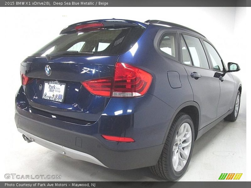 Deep Sea Blue Metallic / Beige 2015 BMW X1 xDrive28i