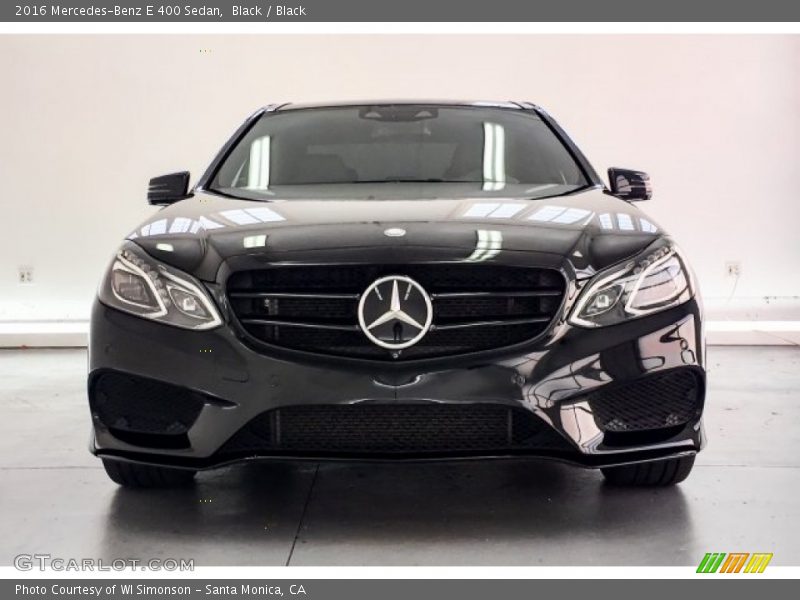 Black / Black 2016 Mercedes-Benz E 400 Sedan