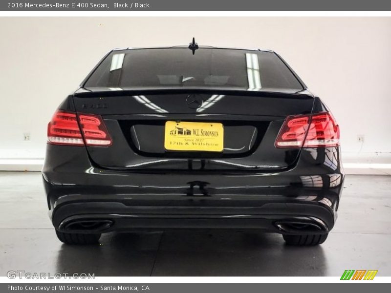 Black / Black 2016 Mercedes-Benz E 400 Sedan