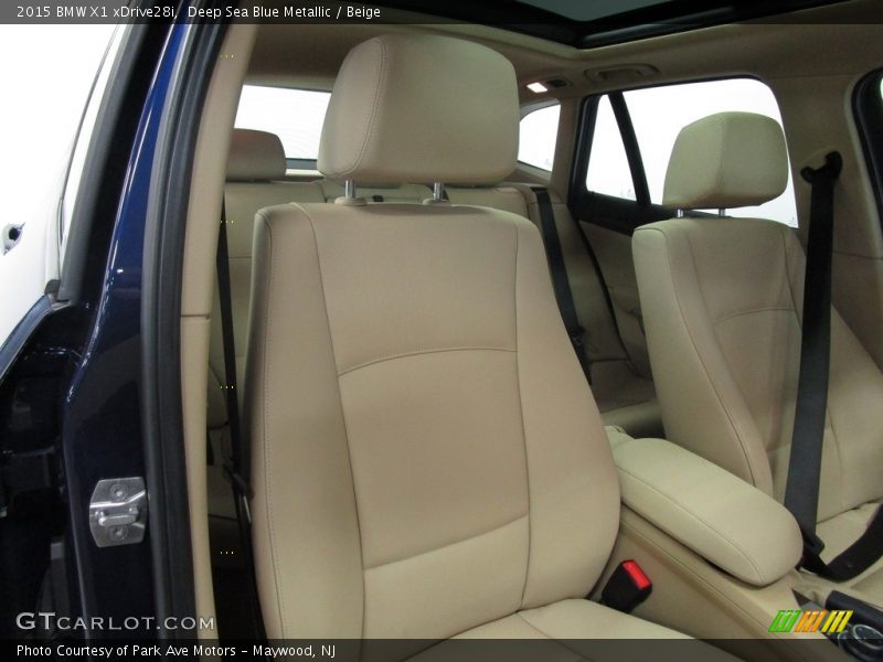 Deep Sea Blue Metallic / Beige 2015 BMW X1 xDrive28i