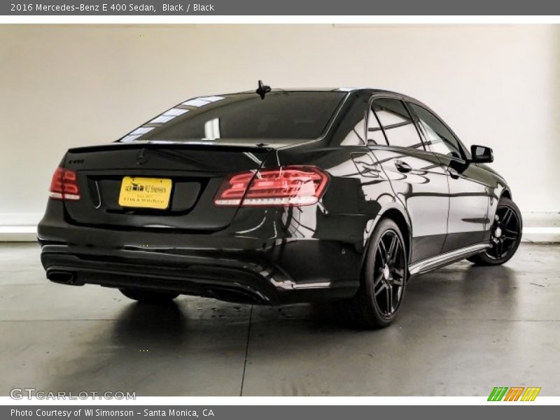 Black / Black 2016 Mercedes-Benz E 400 Sedan