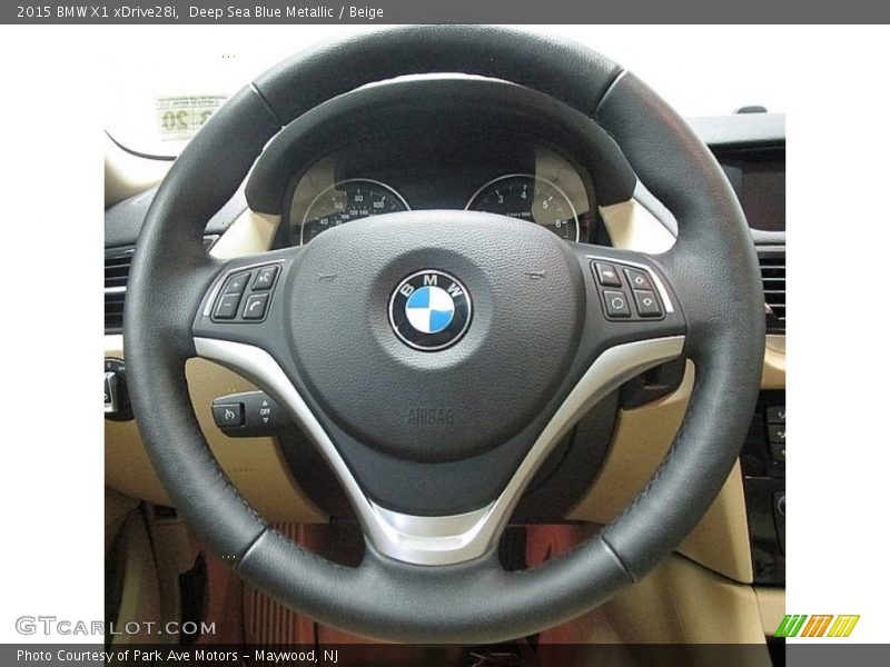 Deep Sea Blue Metallic / Beige 2015 BMW X1 xDrive28i