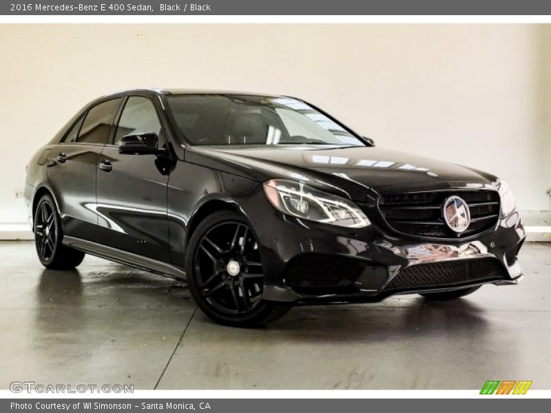 Black / Black 2016 Mercedes-Benz E 400 Sedan