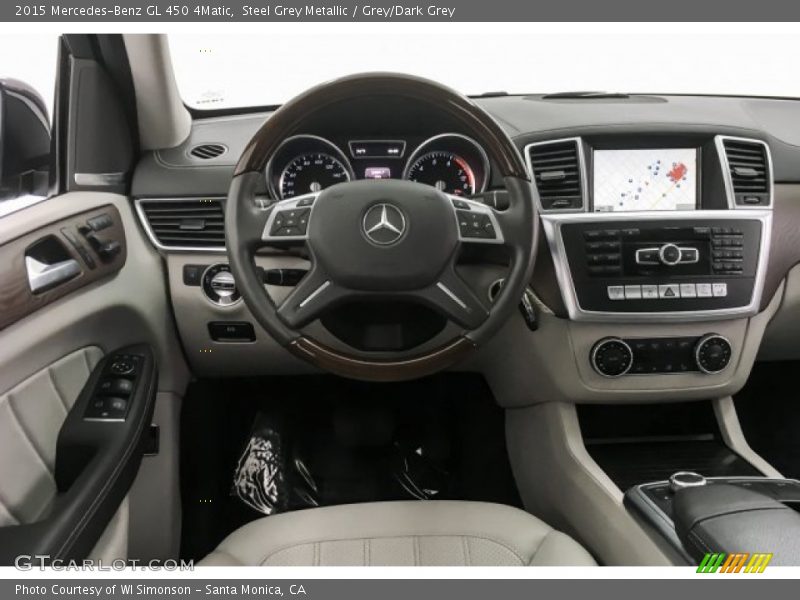 Steel Grey Metallic / Grey/Dark Grey 2015 Mercedes-Benz GL 450 4Matic