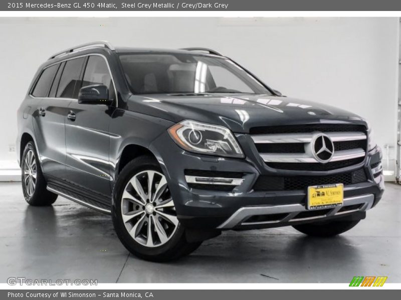 Steel Grey Metallic / Grey/Dark Grey 2015 Mercedes-Benz GL 450 4Matic
