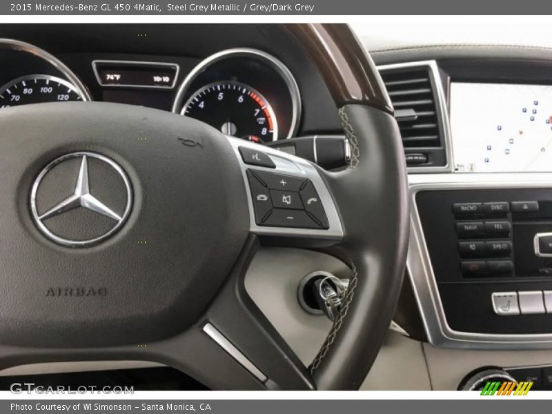 Steel Grey Metallic / Grey/Dark Grey 2015 Mercedes-Benz GL 450 4Matic