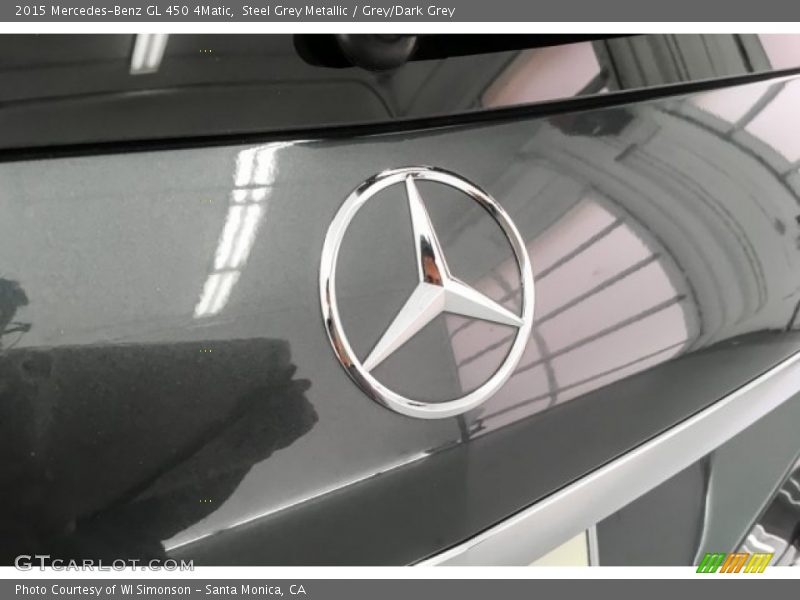 Steel Grey Metallic / Grey/Dark Grey 2015 Mercedes-Benz GL 450 4Matic