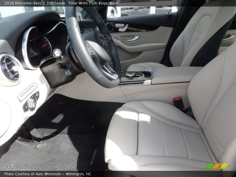 Polar White / Silk Beige/Black 2018 Mercedes-Benz C 300 Sedan