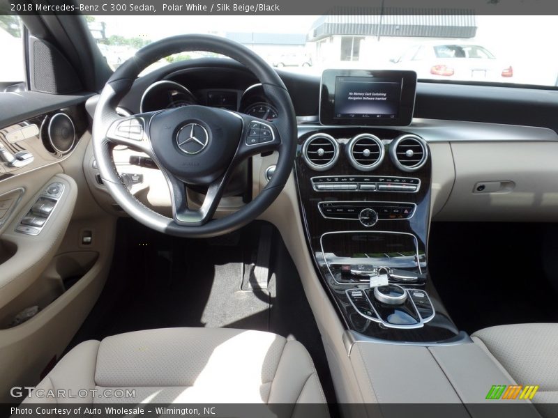 Polar White / Silk Beige/Black 2018 Mercedes-Benz C 300 Sedan