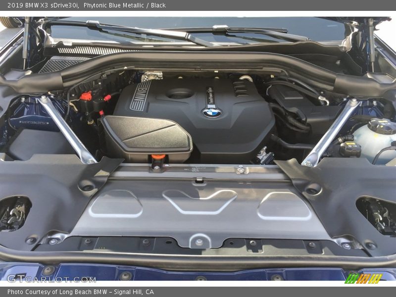 Phytonic Blue Metallic / Black 2019 BMW X3 sDrive30i