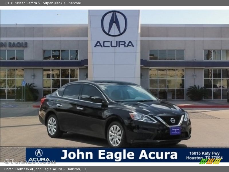 Super Black / Charcoal 2018 Nissan Sentra S
