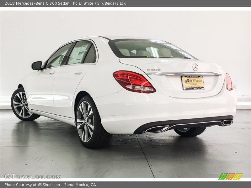 Polar White / Silk Beige/Black 2018 Mercedes-Benz C 300 Sedan