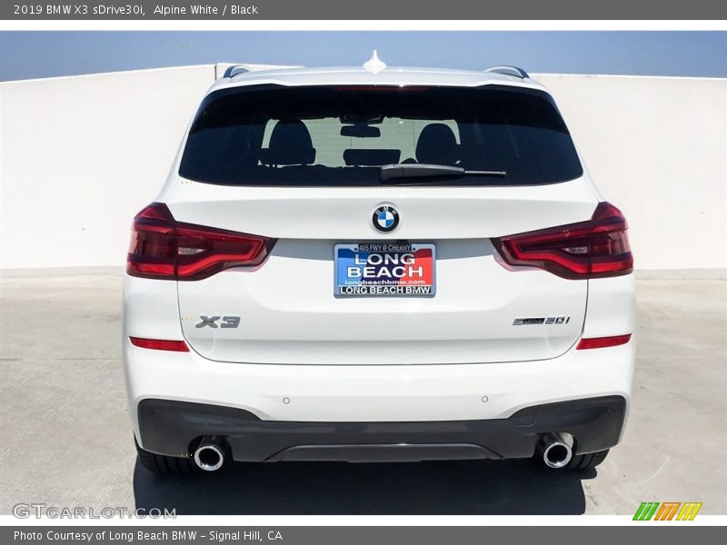 Alpine White / Black 2019 BMW X3 sDrive30i