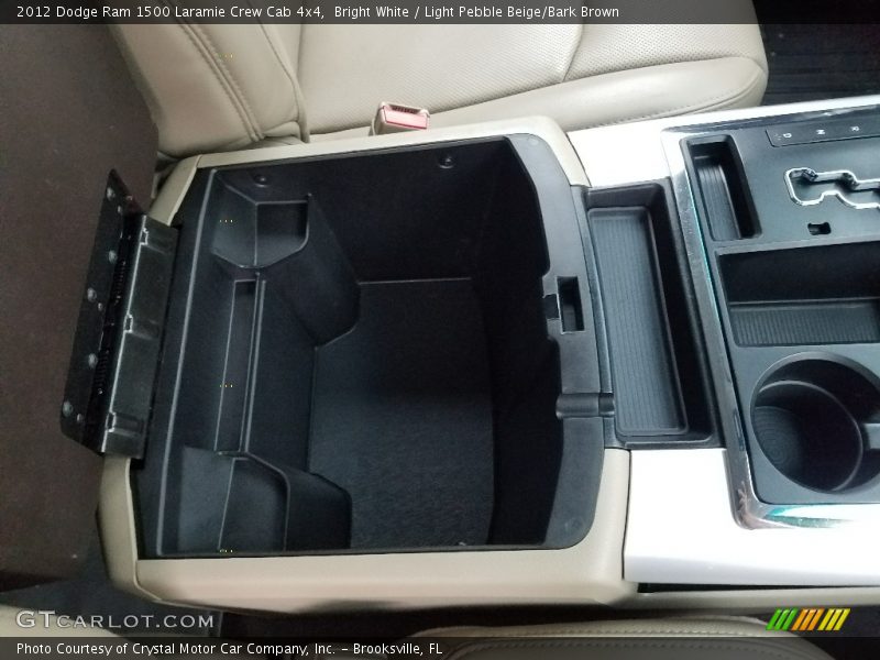 Bright White / Light Pebble Beige/Bark Brown 2012 Dodge Ram 1500 Laramie Crew Cab 4x4
