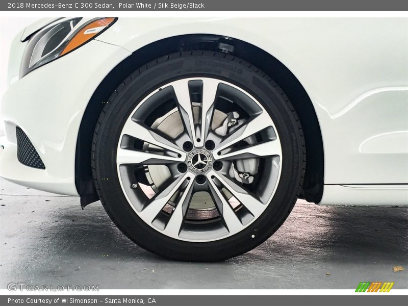 Polar White / Silk Beige/Black 2018 Mercedes-Benz C 300 Sedan