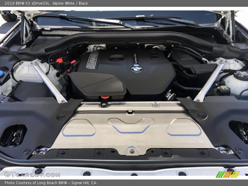 Alpine White / Black 2019 BMW X3 sDrive30i