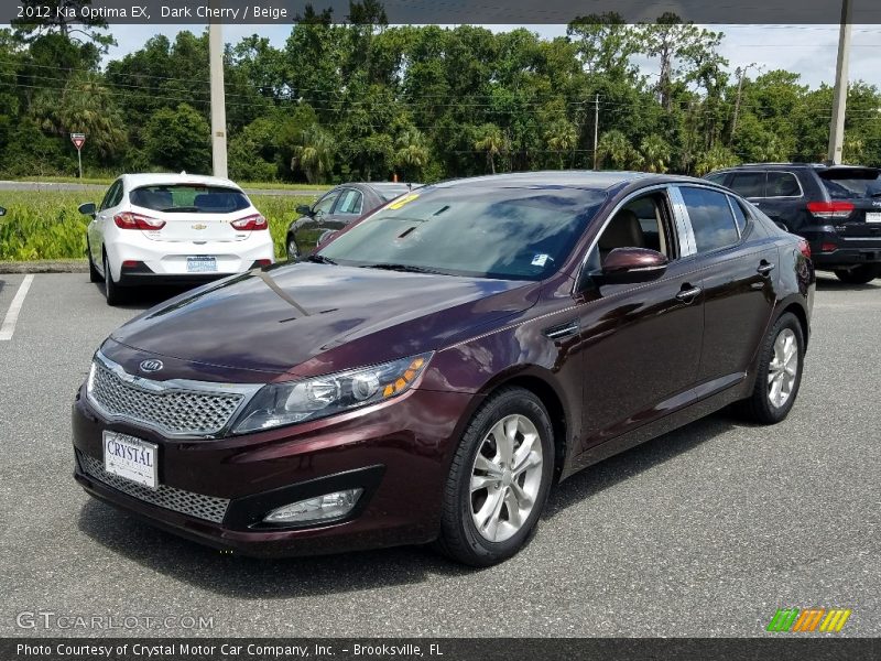 Dark Cherry / Beige 2012 Kia Optima EX