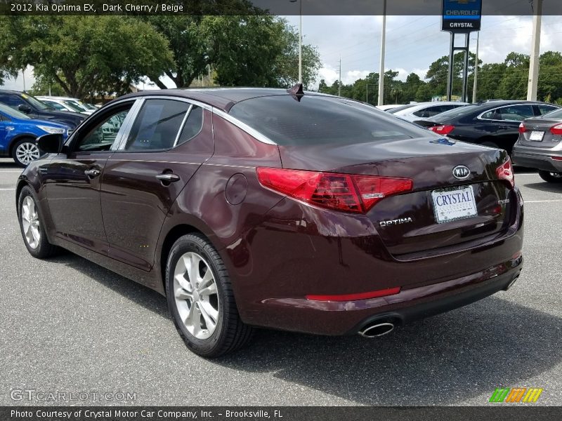 Dark Cherry / Beige 2012 Kia Optima EX