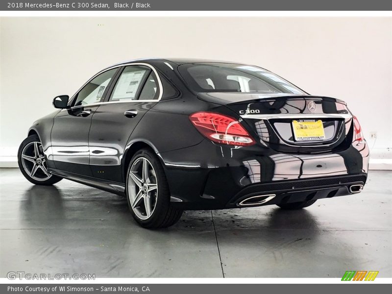 Black / Black 2018 Mercedes-Benz C 300 Sedan