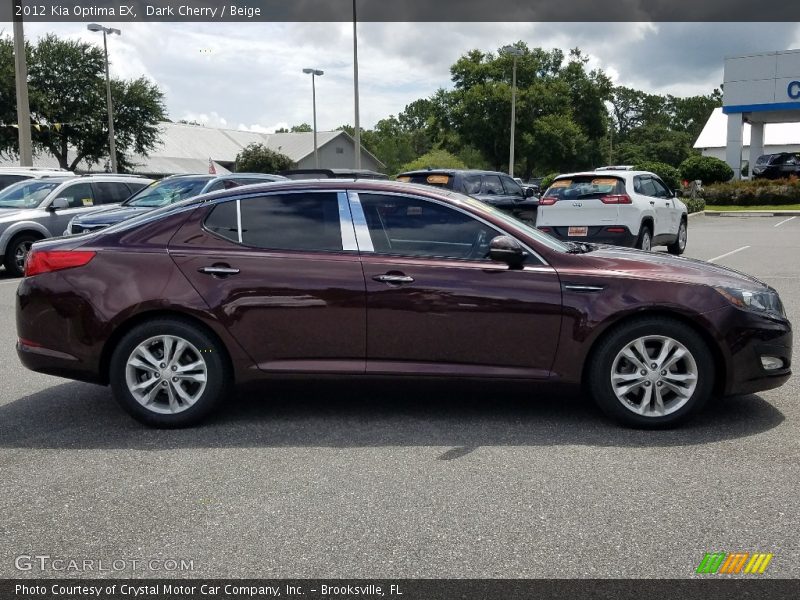 Dark Cherry / Beige 2012 Kia Optima EX