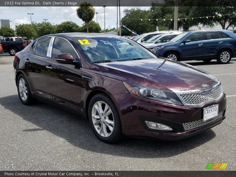 Dark Cherry / Beige 2012 Kia Optima EX