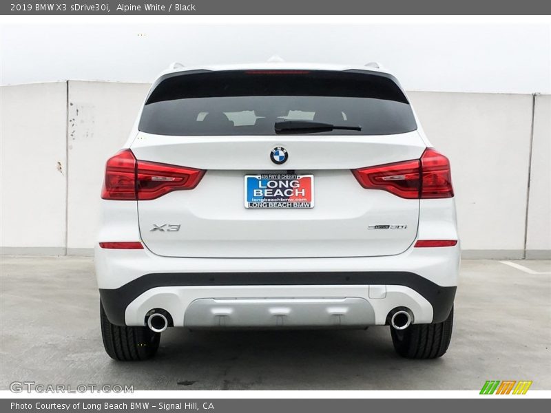 Alpine White / Black 2019 BMW X3 sDrive30i