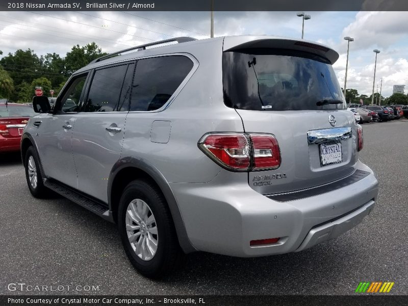 Brilliant Silver / Almond 2018 Nissan Armada SV