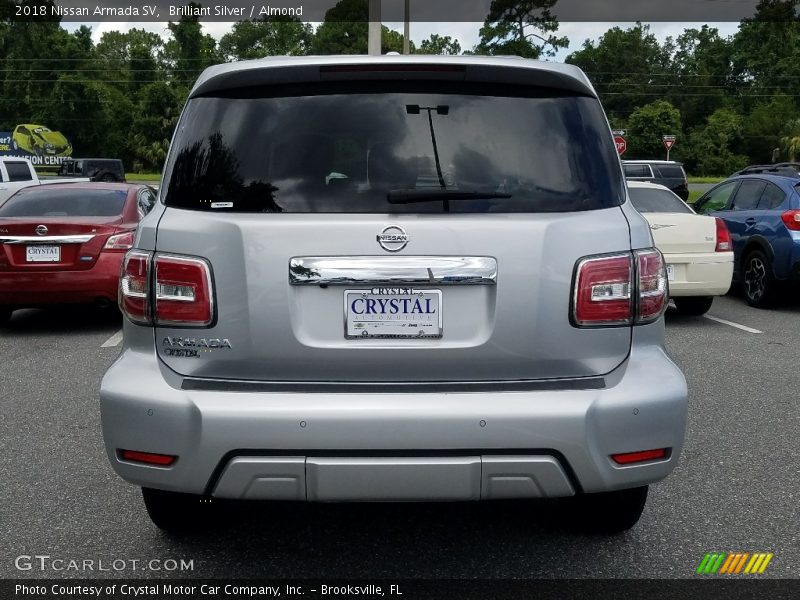 Brilliant Silver / Almond 2018 Nissan Armada SV