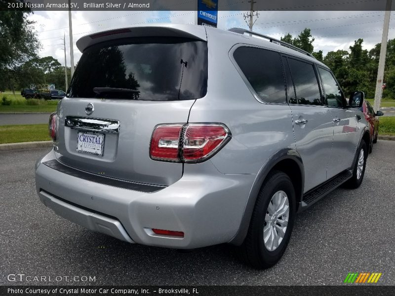 Brilliant Silver / Almond 2018 Nissan Armada SV