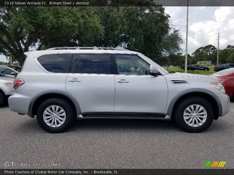 Brilliant Silver / Almond 2018 Nissan Armada SV