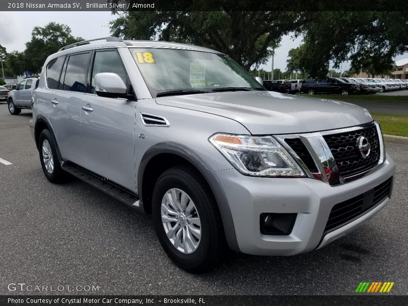 Brilliant Silver / Almond 2018 Nissan Armada SV