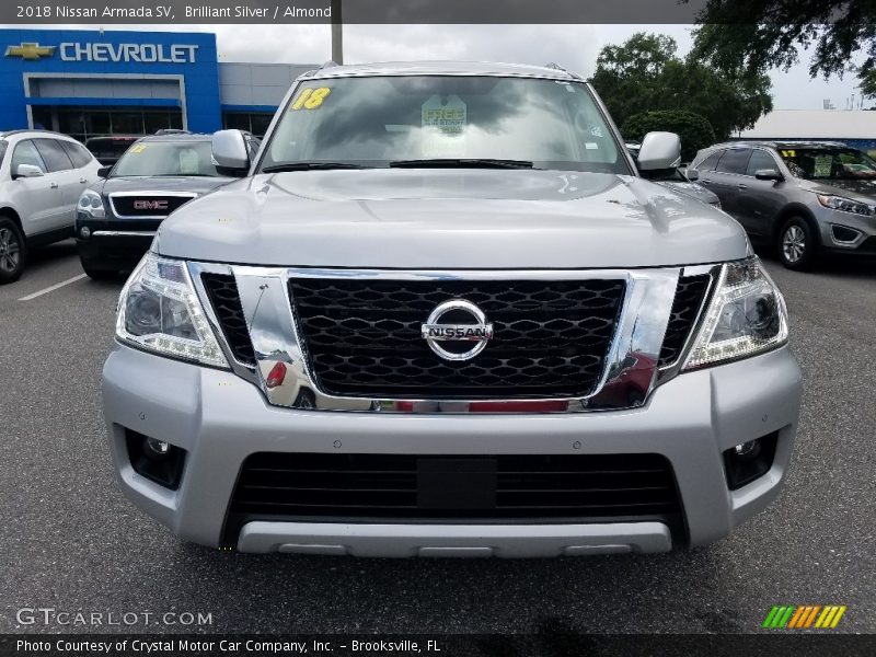 Brilliant Silver / Almond 2018 Nissan Armada SV