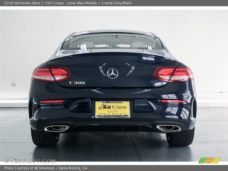 Lunar Blue Metallic / Crystal Grey/Black 2018 Mercedes-Benz C 300 Coupe