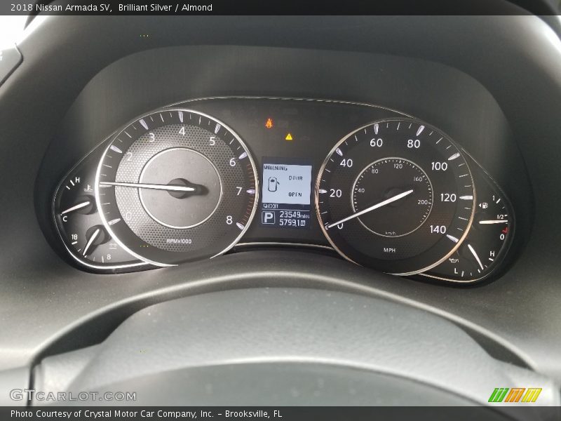 Brilliant Silver / Almond 2018 Nissan Armada SV