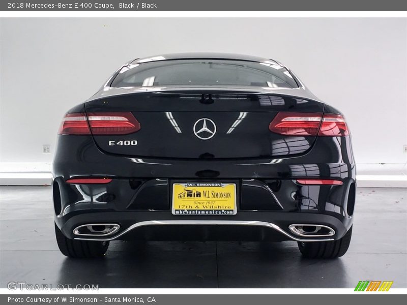 Black / Black 2018 Mercedes-Benz E 400 Coupe