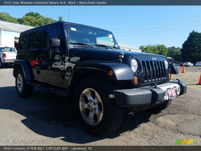 Black / Black/Dark Saddle 2013 Jeep Wrangler Unlimited Sahara 4x4