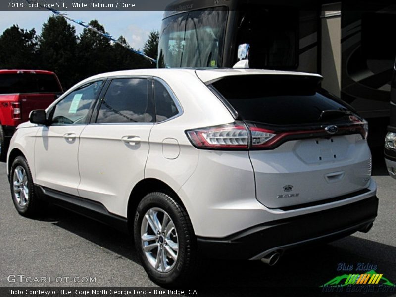White Platinum / Dune 2018 Ford Edge SEL