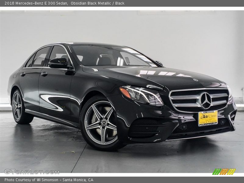 Obsidian Black Metallic / Black 2018 Mercedes-Benz E 300 Sedan