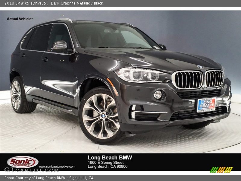 Dark Graphite Metallic / Black 2018 BMW X5 sDrive35i