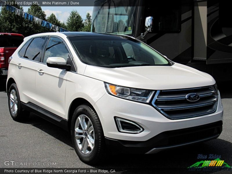 White Platinum / Dune 2018 Ford Edge SEL