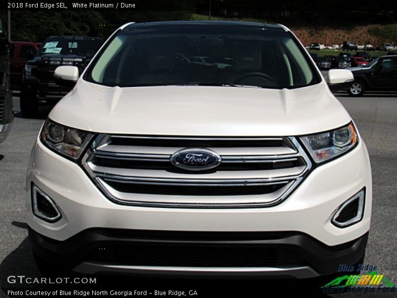 White Platinum / Dune 2018 Ford Edge SEL