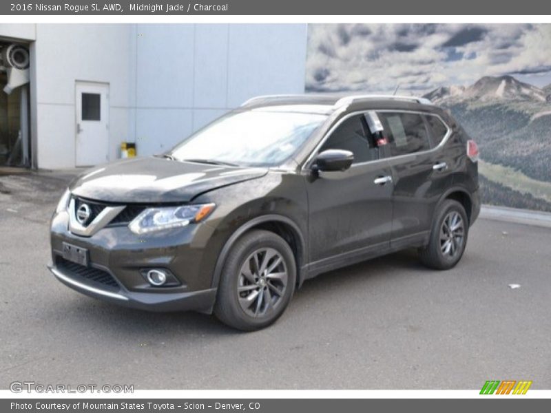 Midnight Jade / Charcoal 2016 Nissan Rogue SL AWD