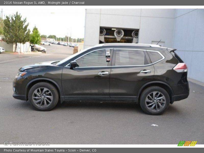 Midnight Jade / Charcoal 2016 Nissan Rogue SL AWD