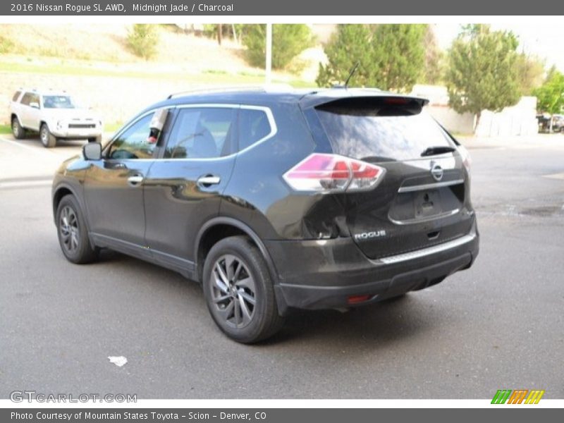 Midnight Jade / Charcoal 2016 Nissan Rogue SL AWD