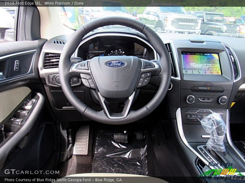 White Platinum / Dune 2018 Ford Edge SEL