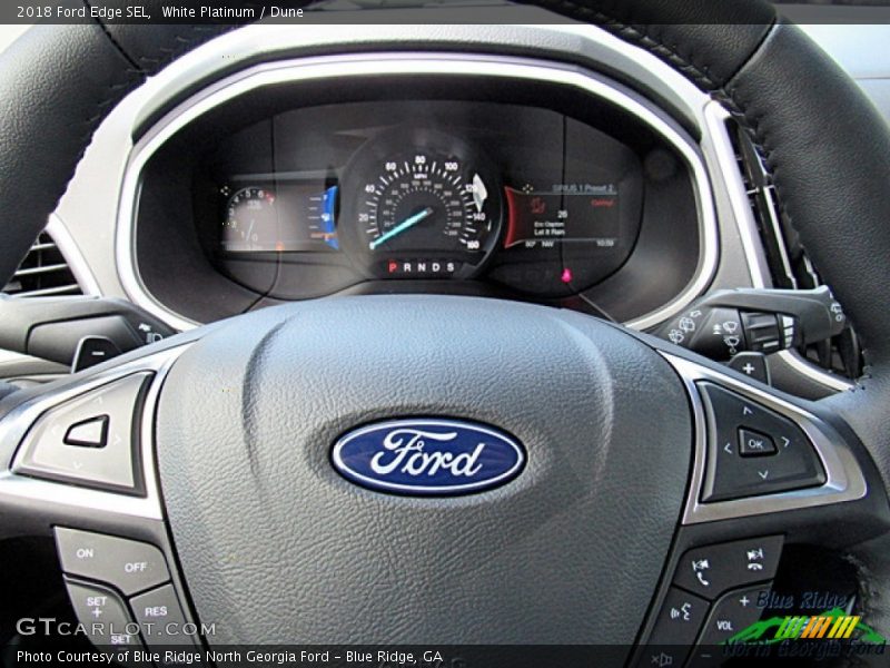 White Platinum / Dune 2018 Ford Edge SEL