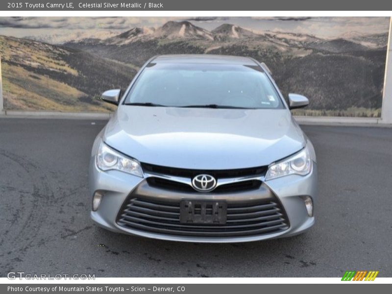 Celestial Silver Metallic / Black 2015 Toyota Camry LE