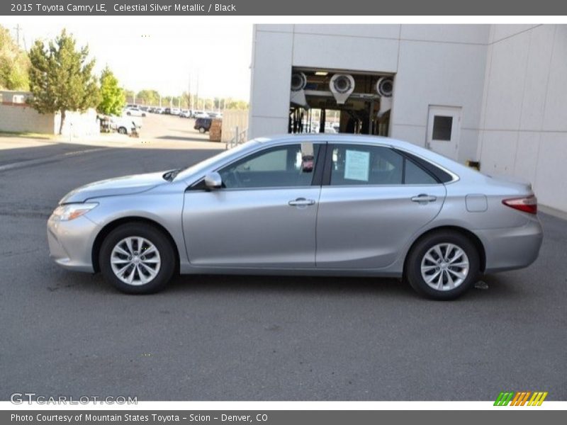 Celestial Silver Metallic / Black 2015 Toyota Camry LE